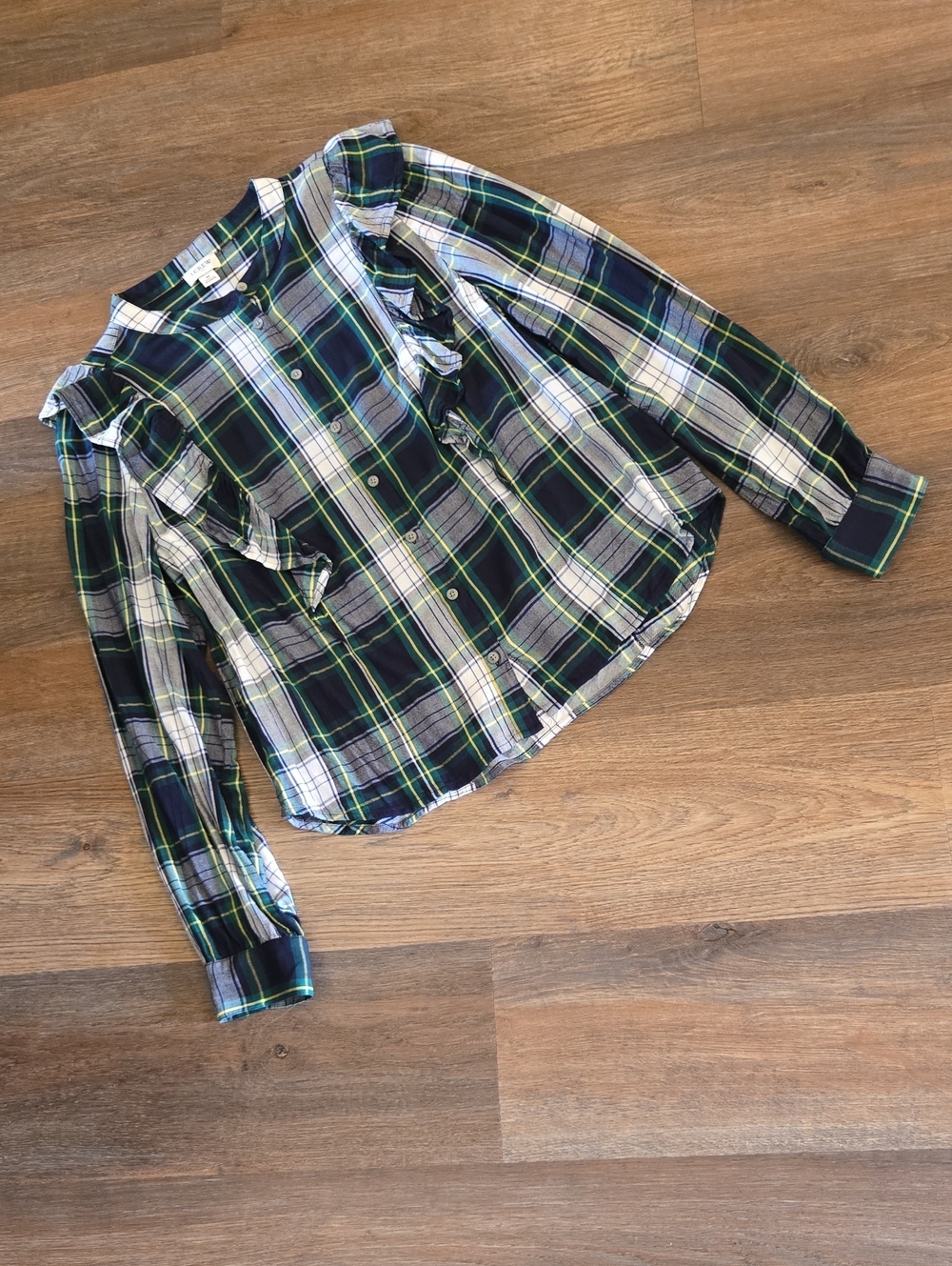 J Crew Plaid Button Up Shirt